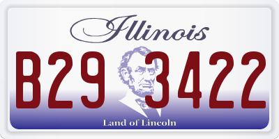 IL license plate B293422