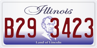 IL license plate B293423