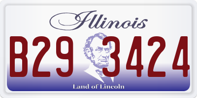 IL license plate B293424
