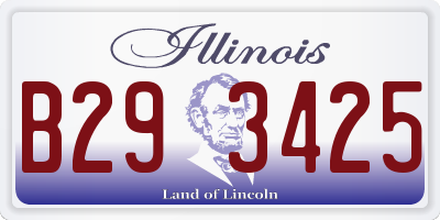 IL license plate B293425