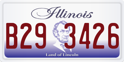 IL license plate B293426