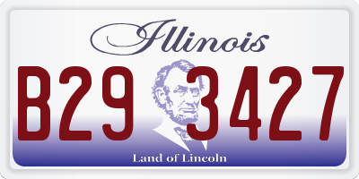 IL license plate B293427