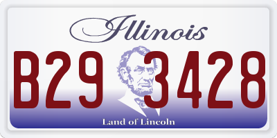 IL license plate B293428