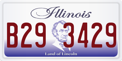 IL license plate B293429