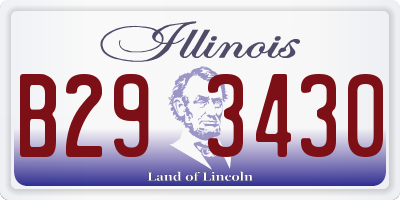 IL license plate B293430