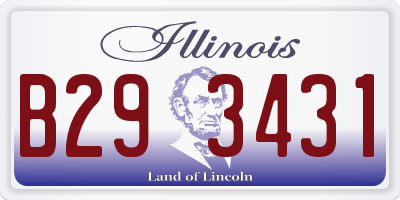 IL license plate B293431
