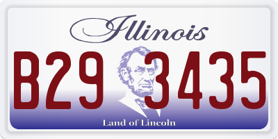 IL license plate B293435