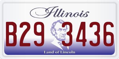 IL license plate B293436