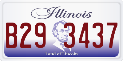 IL license plate B293437