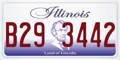 IL license plate B293442