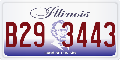 IL license plate B293443
