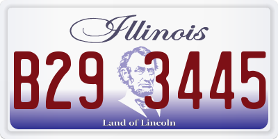 IL license plate B293445