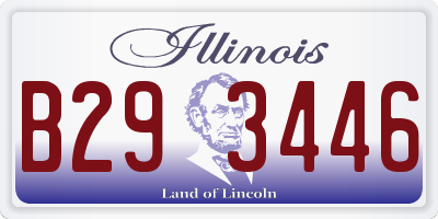 IL license plate B293446