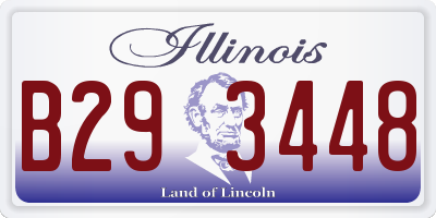 IL license plate B293448