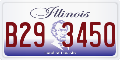 IL license plate B293450