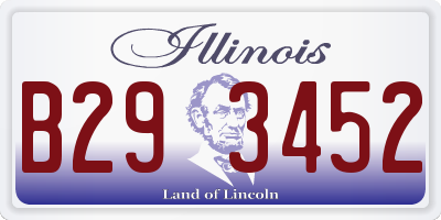 IL license plate B293452