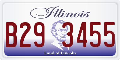 IL license plate B293455