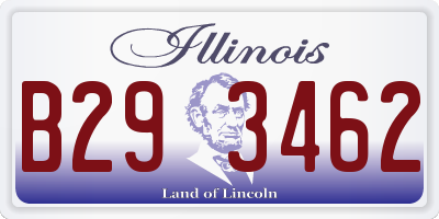 IL license plate B293462
