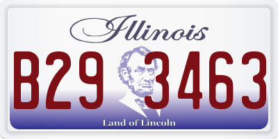 IL license plate B293463
