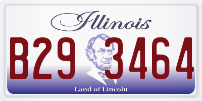 IL license plate B293464