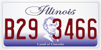 IL license plate B293466