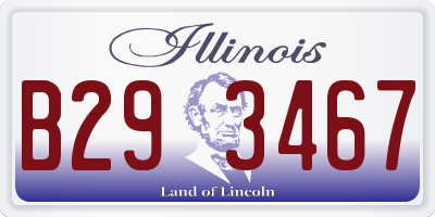 IL license plate B293467