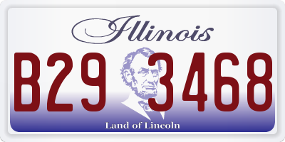 IL license plate B293468