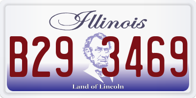 IL license plate B293469