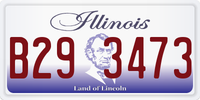 IL license plate B293473