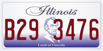 IL license plate B293476