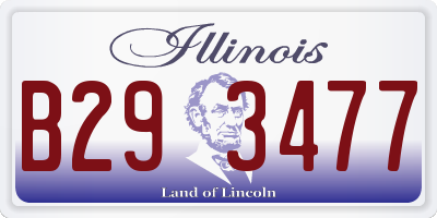 IL license plate B293477