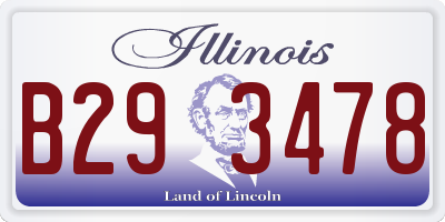 IL license plate B293478