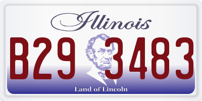 IL license plate B293483