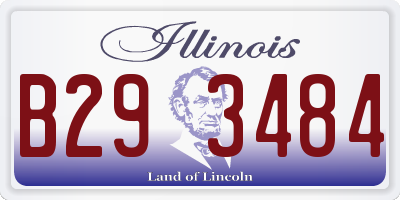 IL license plate B293484
