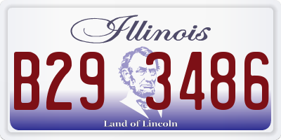 IL license plate B293486