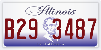 IL license plate B293487
