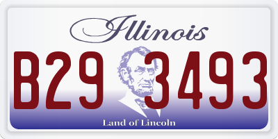 IL license plate B293493