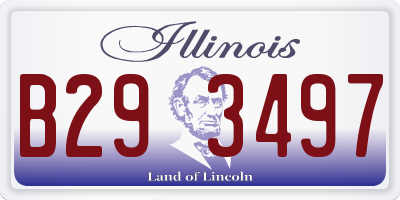 IL license plate B293497