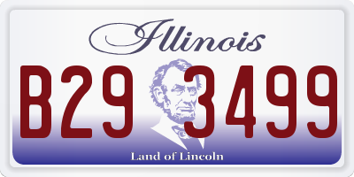 IL license plate B293499