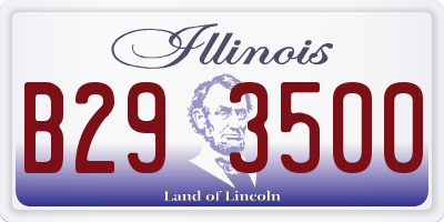 IL license plate B293500
