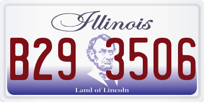 IL license plate B293506