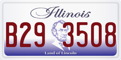 IL license plate B293508