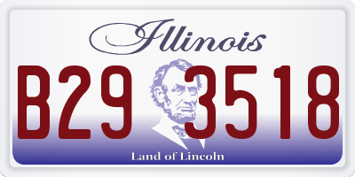 IL license plate B293518