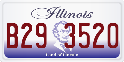 IL license plate B293520