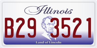 IL license plate B293521