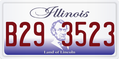 IL license plate B293523