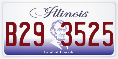 IL license plate B293525