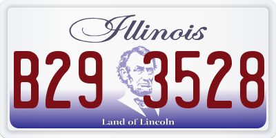 IL license plate B293528