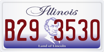 IL license plate B293530