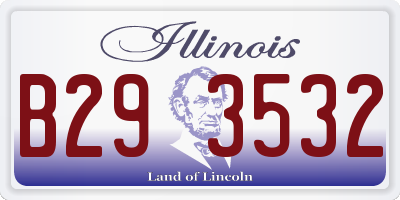 IL license plate B293532